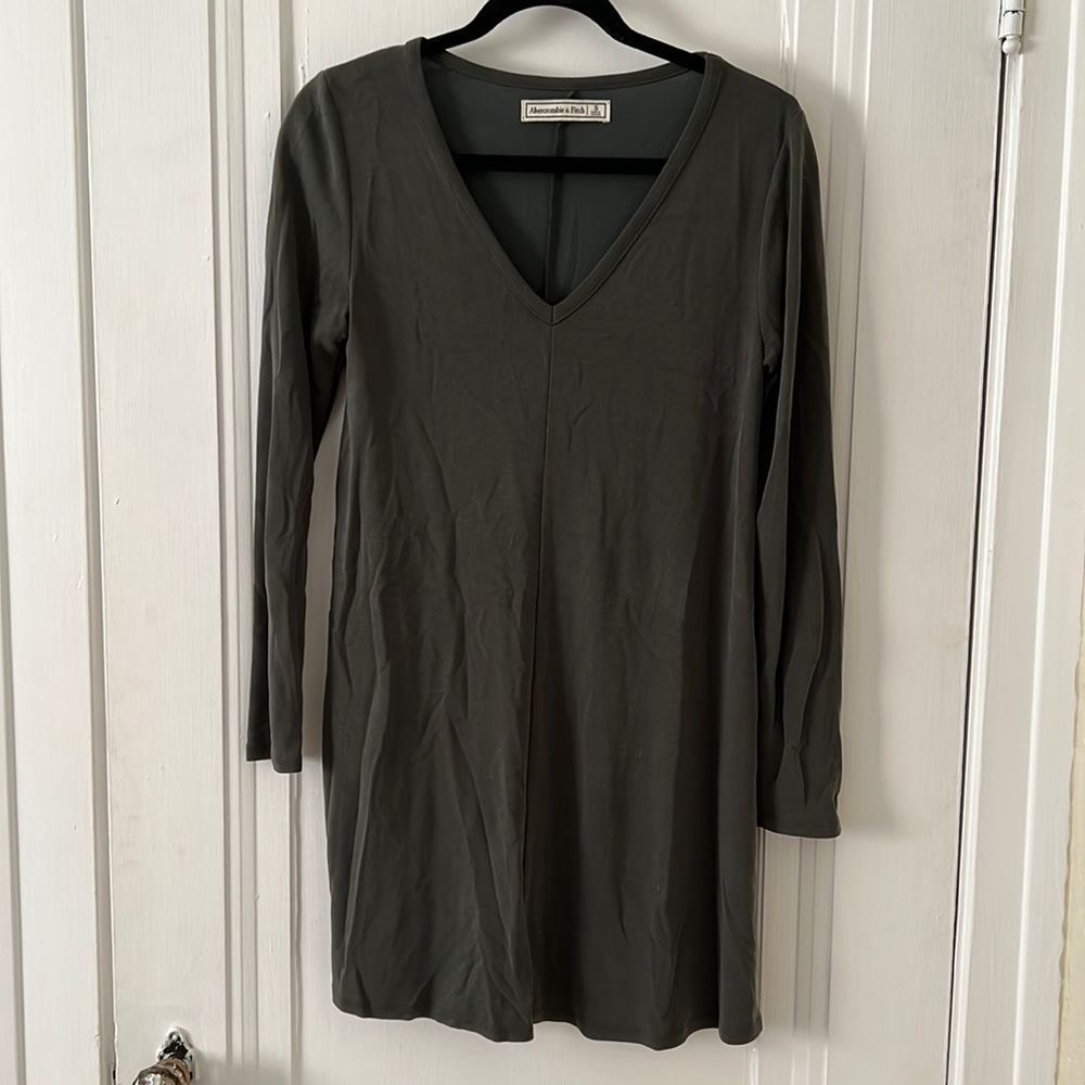 Abercrombie and Fitch Olive green shift dress